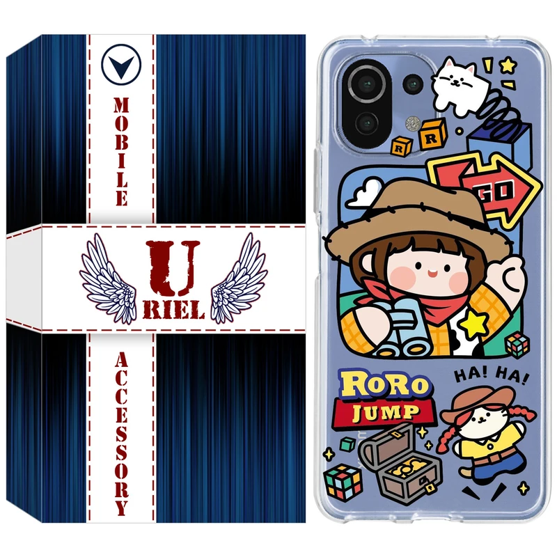 کاور یوریل مدل Clear کد 29 طرح دختر خوشحال مناسب برای گوشی موبایل شیائومی Mi 11 Lite / 11 Lite 5G NE