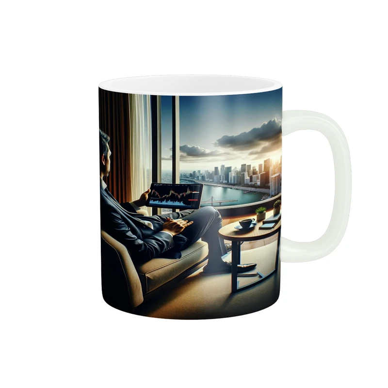 ماگ پادآفرین مدل ترید بورس بازارمالی تریدر کد p1268