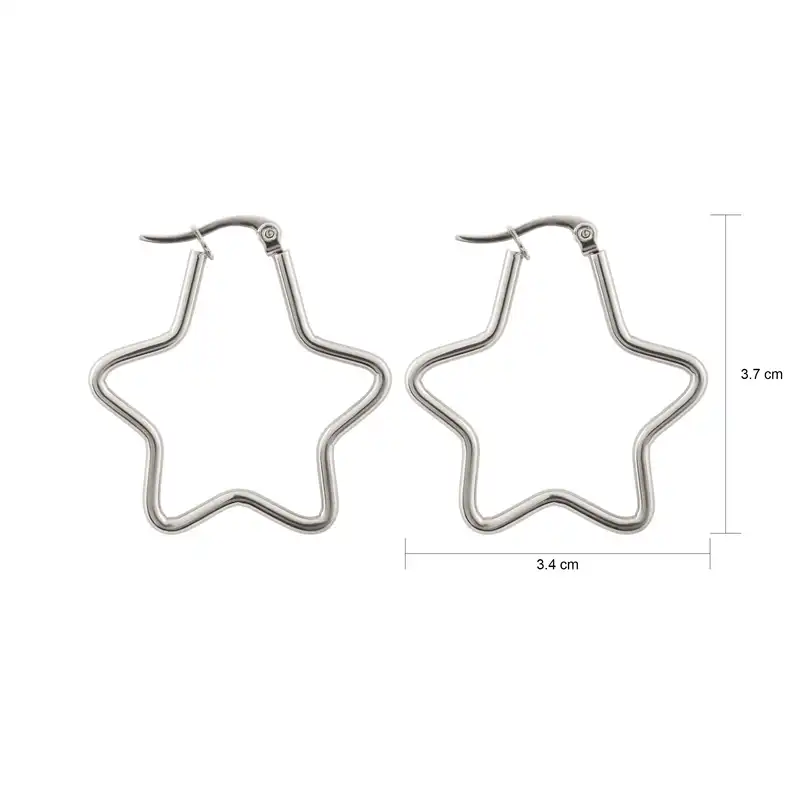 گوشواره زنانه طرح ستاره کد 1244