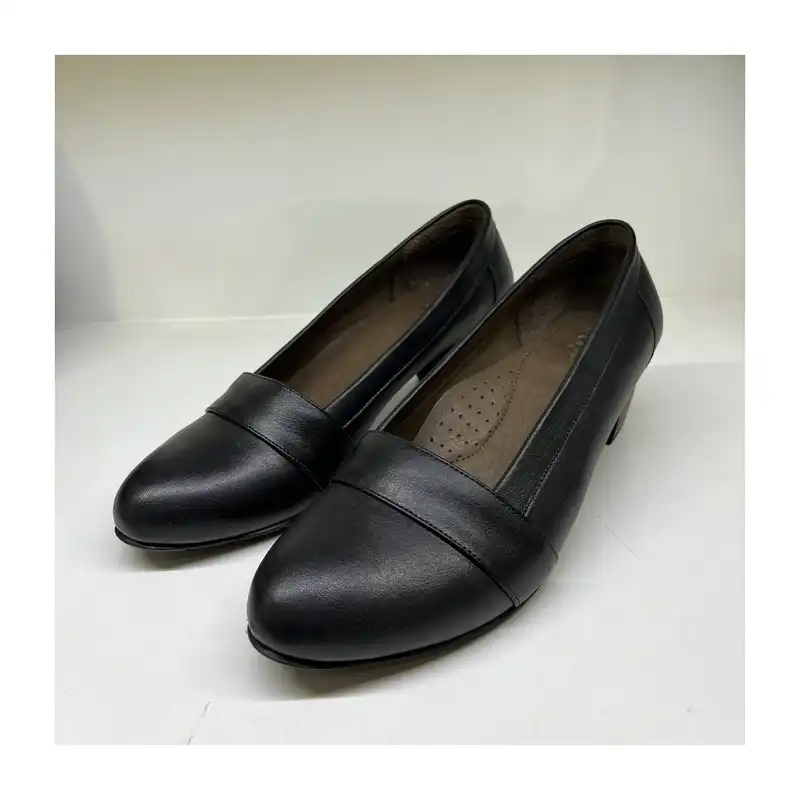 کفش زنانه سرزمین چرم مدل 1237 رنگ مشکی