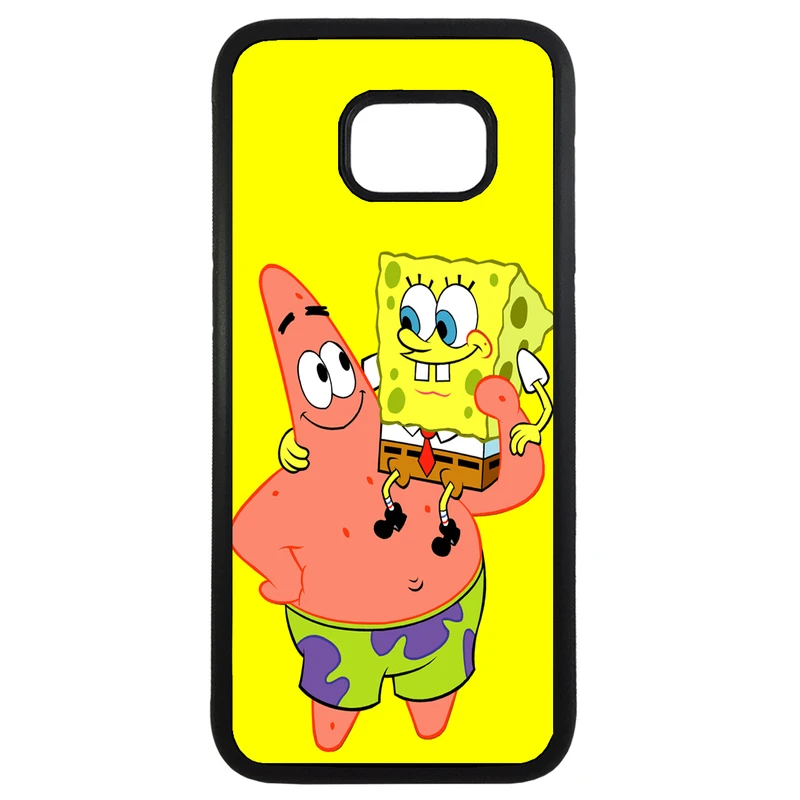 کاور طرح باب اسفنجی کد 1146 مناسب برای گوشی موبایل سامسونگ galaxy s7 edge