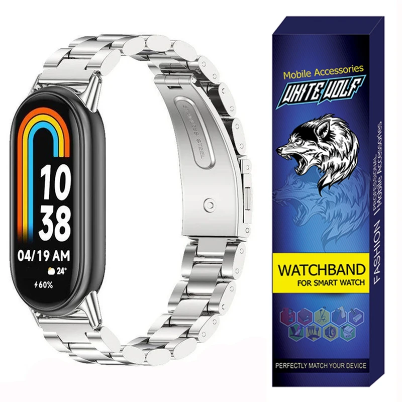 بند وایت ولف مدل W9-3Bea مناسب برای ساعت هوشمند شیائومی Mi Band 9 (12mm)