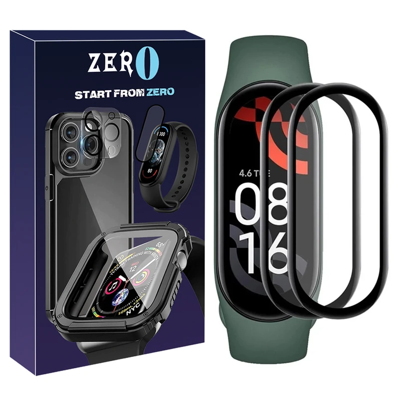 محافظ صفحه نمایش نانو زیرو مدل Pmma-ZR مناسب برای ساعت هوشمند شیائومی Mi Band 10 بسته دو عددی