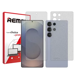Remax Resistant model matte screen protector suitable for the Samsung Galaxy S25 Ultra mobile phone along with the back protector