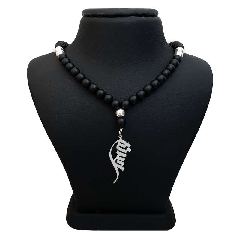 گردنبند نقره مردانه ترمه ۱ مدل رستم کد ma 1958