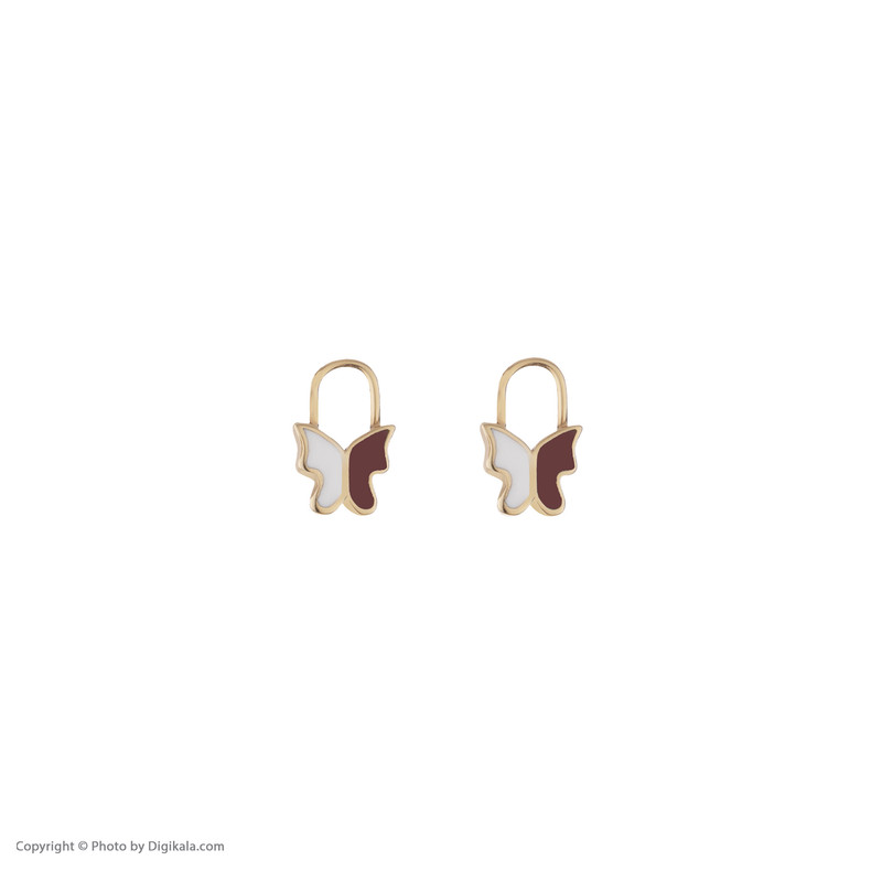 گوشواره طلا 18 عیار زنانه مایا ماهک مدل ME1104 - 3