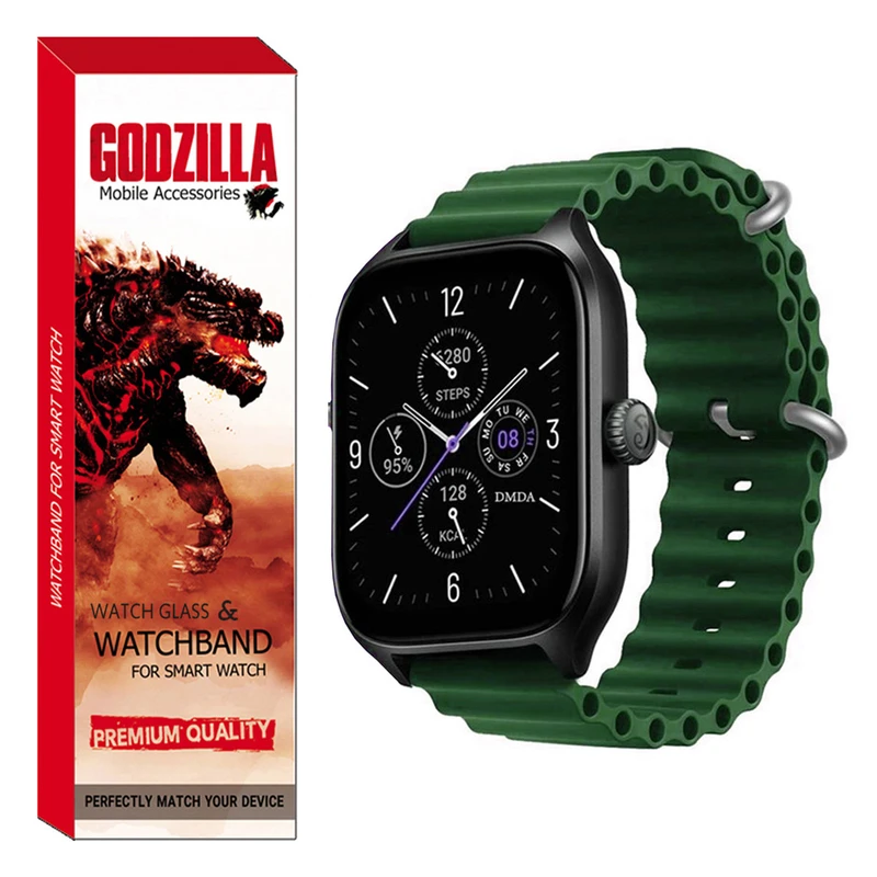 بند گودزیلا مدل  OCEAN مناسب برای ساعت هوشمند هایلو Watch 2 Pro