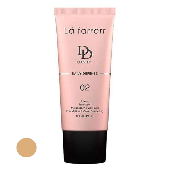 ژل ضد آفتاب رنگی لافارر SPF 30 مدل daily defense ‌مناسب انواع پوست حجم 33 میلی‌لیتر