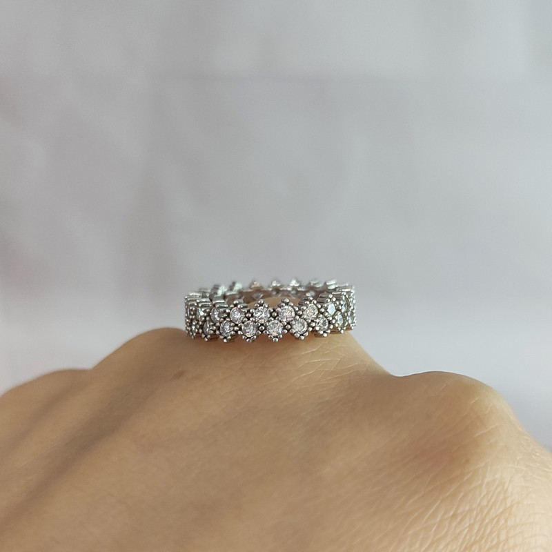 انگشتر نقره زنانه مدل پرنسس کد NG3710 انگشتر نقره زنانه مدل پرنسس کد NG3710