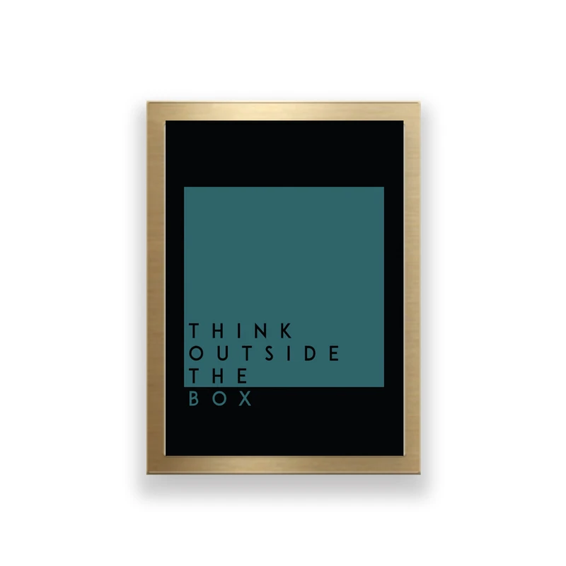 تابلو طرح انگیزشی مدل Think outside the box