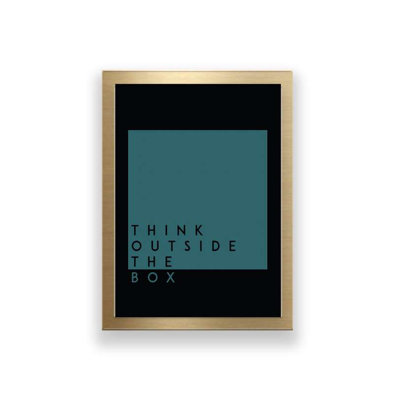 تابلو طرح انگیزشی مدل Think outside the box