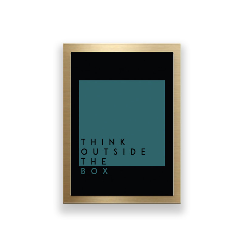 تابلو طرح انگیزشی مدل Think outside the box