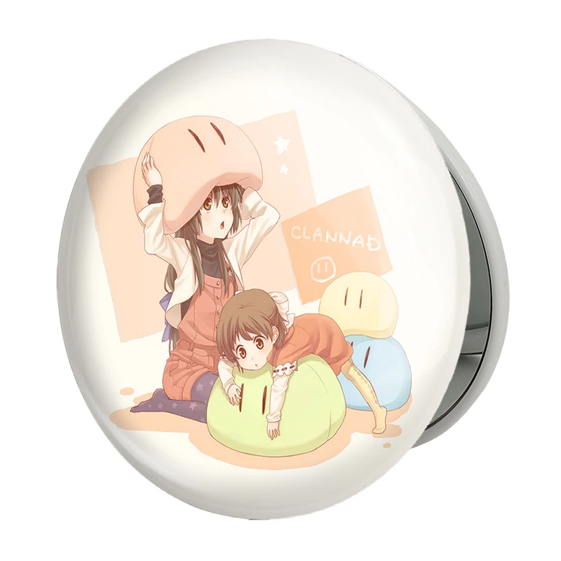 آینه جیبی خندالو طرح ناگیسا و فوکو انیمه کلند Clenned مدل تاشو کد 22430 