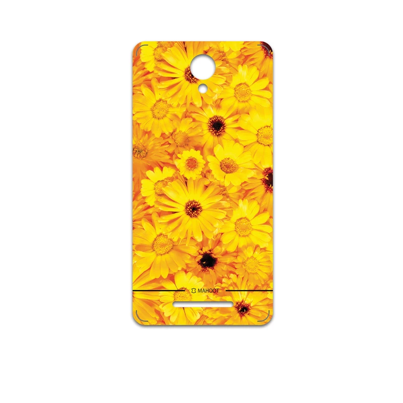 برچسب پوششی ماهوت مدل Yellow-Flower مناسب برای گوشی موبایل شیائومی Redmi Note 2