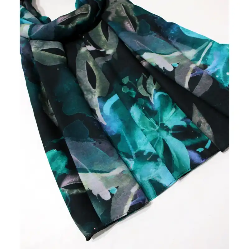 شال زنانه مدل نخی خنک تابستانی با طرح گل کد 2359-ana