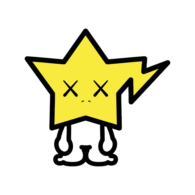 برچسب لپ تاپ پویا مارکت طرح ستاره کد 2334