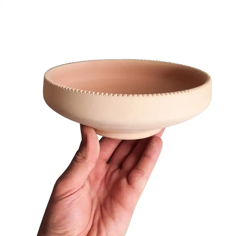 ظرف سفالی خام مدل جاسبزه کد B