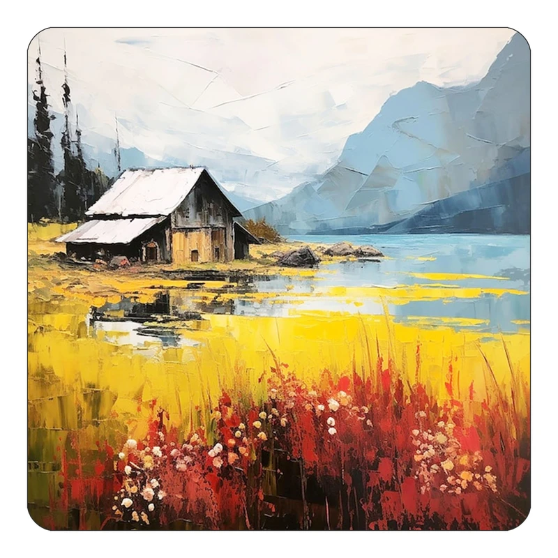 مگنت کاکتی طرح نقاشی رنگ روغن مدل mp70683