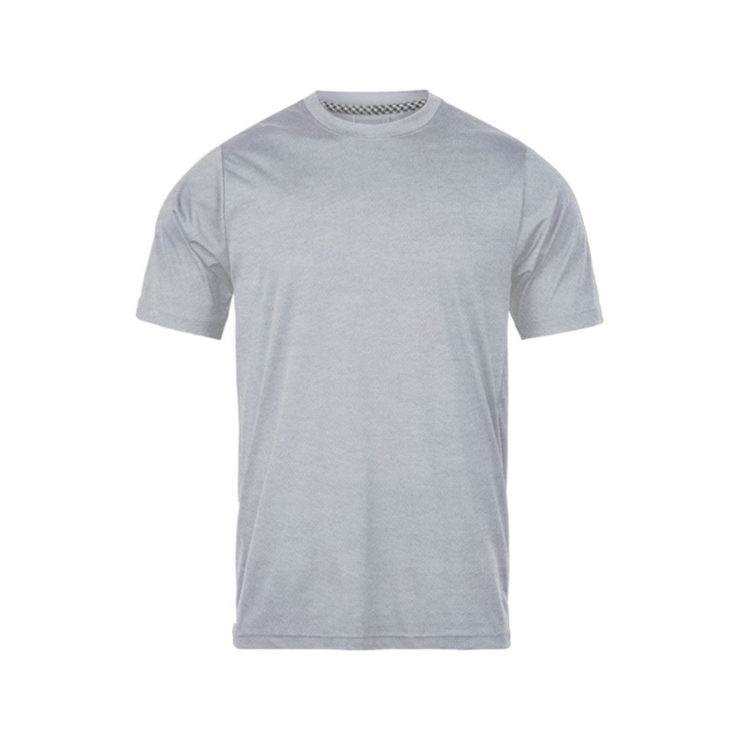 تی شرت آستین کوتاه مردانه رانژ مدل  ساده کد 23RA05 - 420 رنگ طوسی ملانژ -  - 1
