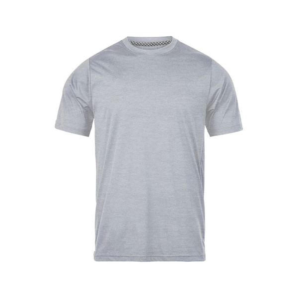 تی شرت آستین کوتاه مردانه رانژ مدل  ساده کد 23RA05 - 420 رنگ طوسی ملانژ