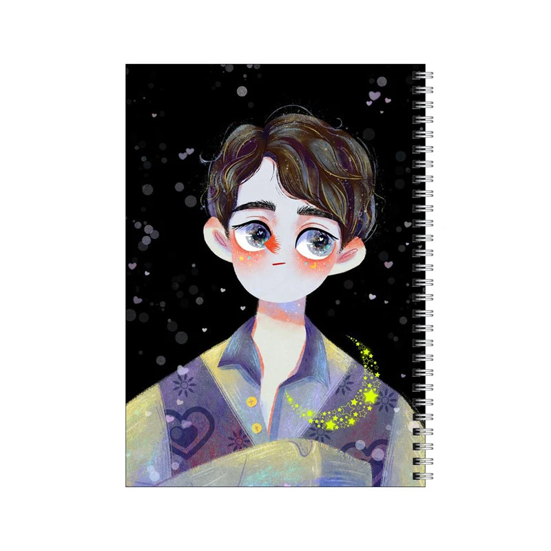 دفتر مشق 50 برگ بامبیلیپ طرح پسر چشم خرگوشی کد 2256897