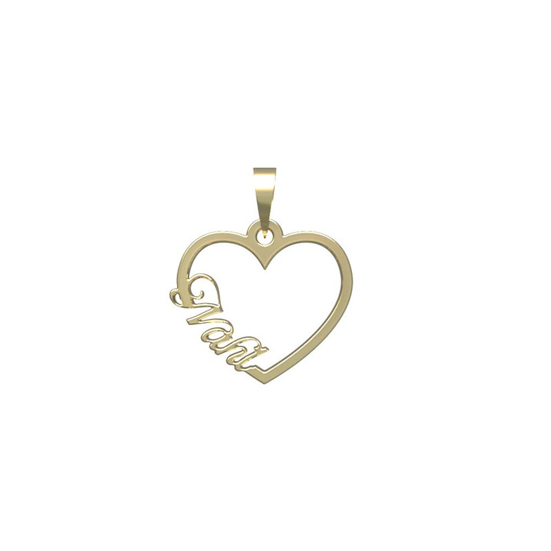 آویز گردنبند طلا 18 عیار زنانه مدوپد مدل اسم نهل nahl کد PB1-10198