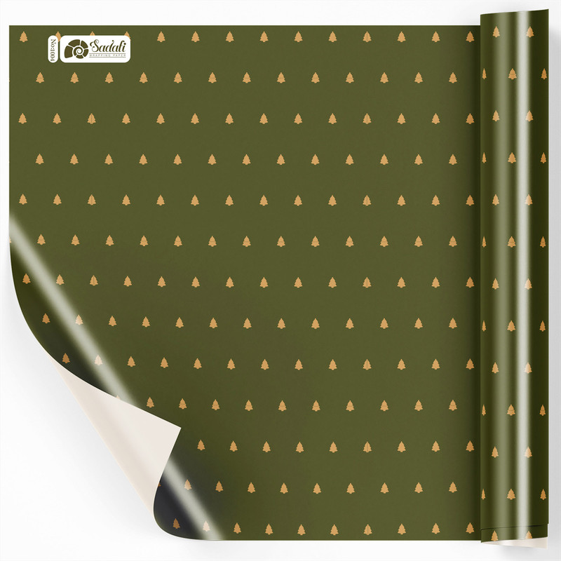 کاغذ کادو صدفی طرح کاج بسته 2 عددی