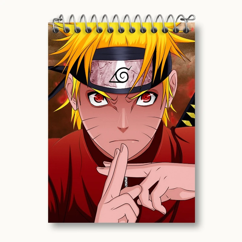 دفتر یادداشت 50 برگ خندالو مدل ناروتو اوزوماکی انیمه ناروتو Naruto کد 11242