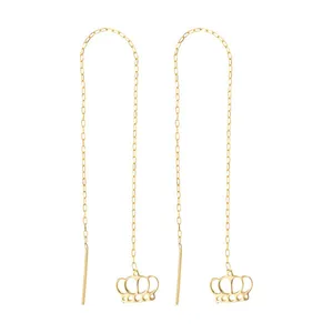 گوشواره طلا 18 عیار زنانه عدنان مدل HJGF8