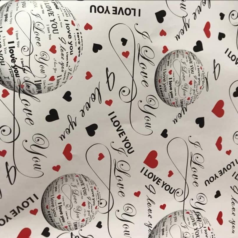 کاغذ کادو مدل love