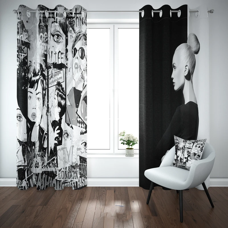 پرده مدل b1444 سایز 140×280 سانتی متر