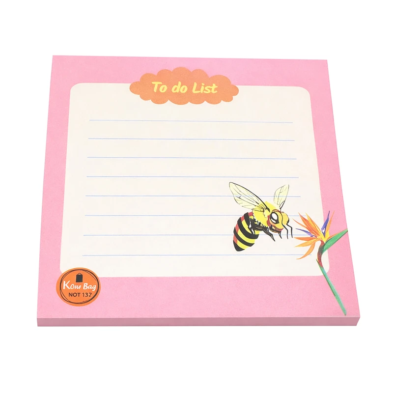 کاغذ یادداشت مدل To do list132 سایز 10*10 سانتی متر بسته 2 عددی