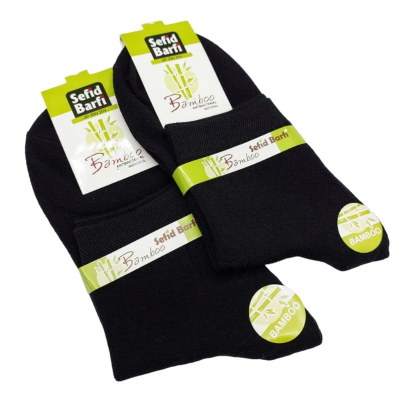 جوراب ساق کوتاه زنانه کد NZB  بسته 2 عددی