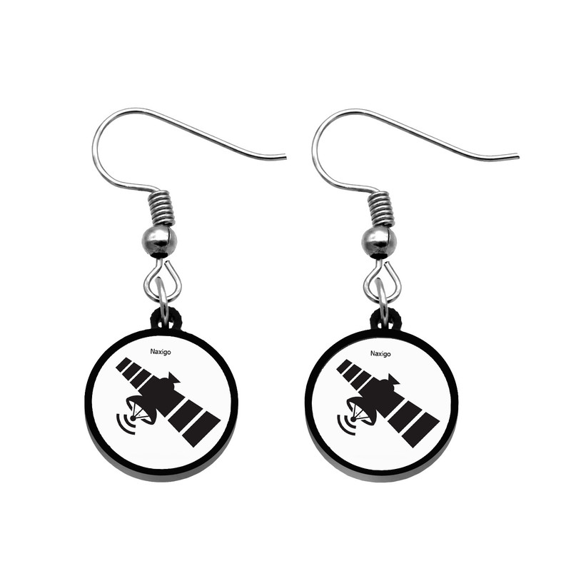 گوشواره زنانه ناکسیگو مدل شب تاب طرح فضانوردی کد ES8086 گوشواره زنانه ناکسیگو مدل شب تاب طرح فضانوردی کد ES8086