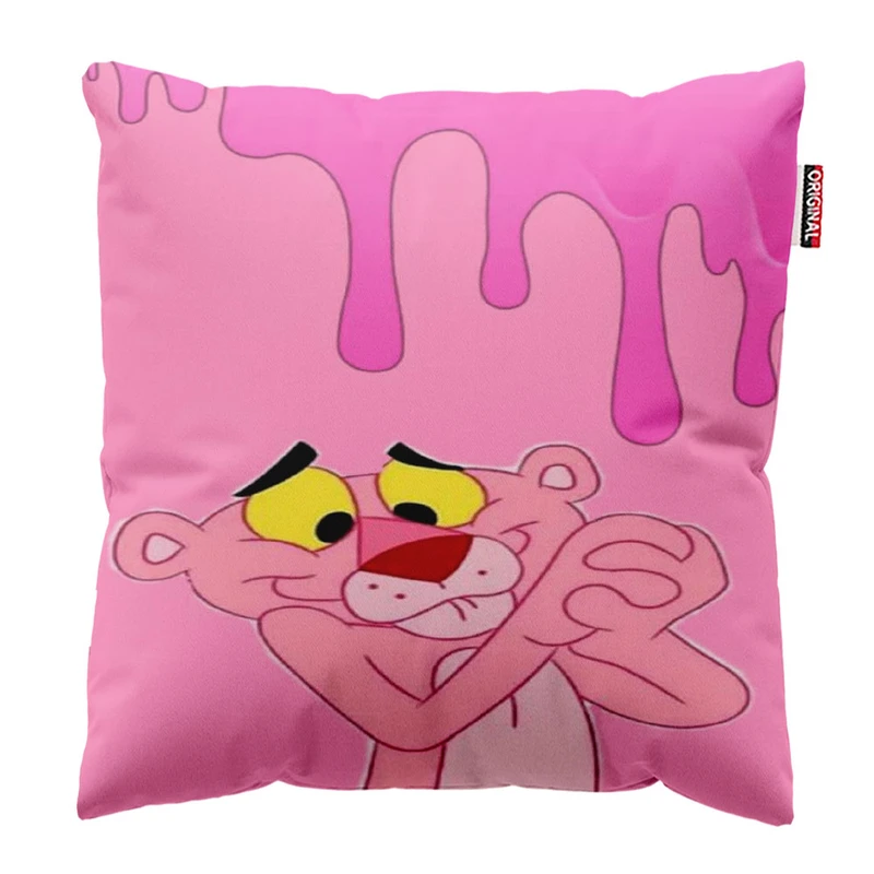 کوسن پاد آفرین مدل پلنگ صورتی  کد 1533سایز 30*30 سانتی متر