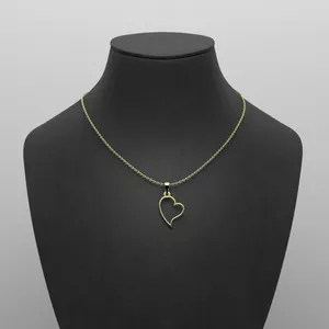 گردنبند طلا 18 عیار زنانه مدوپد مدل قلب کد S2-1-1152