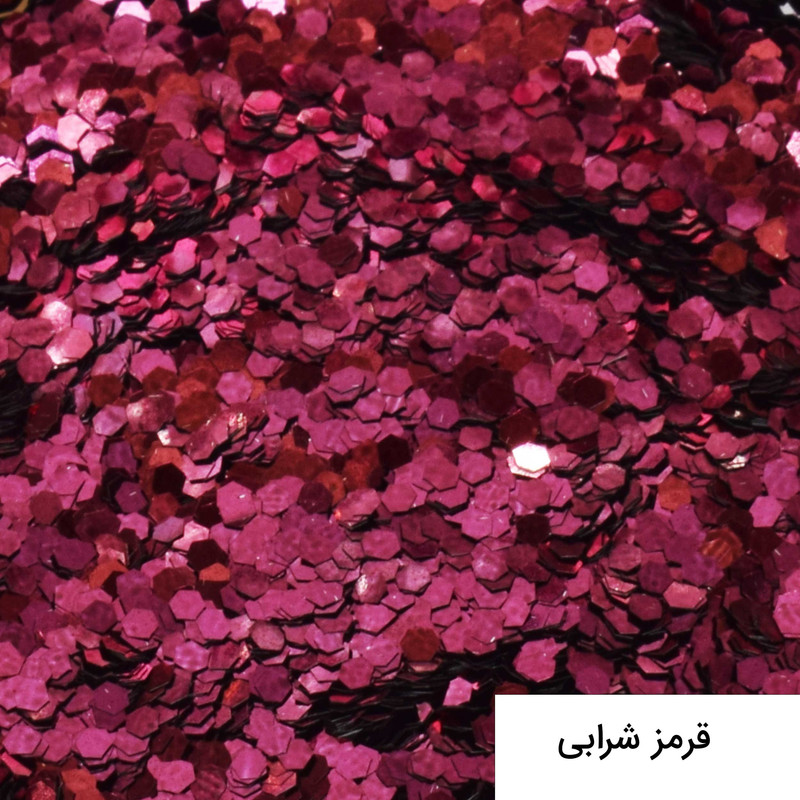 پودر اکلیل رزین اپوکسی فیلو مدل Hexagon 10 حجم 10 میلی لیتر مجموعه 12 عددی