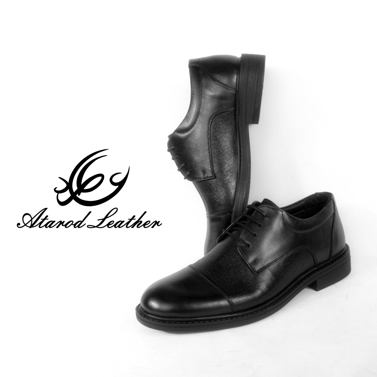 کفش مردانه چرم عطارد مدل  چرم طبیعی کد SH191 -  - 4