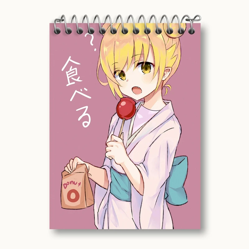 دفتر یادداشت 50 برگ خندالو مدل شینوبو اوشینو انیمه مونوگاتاری کد 16226