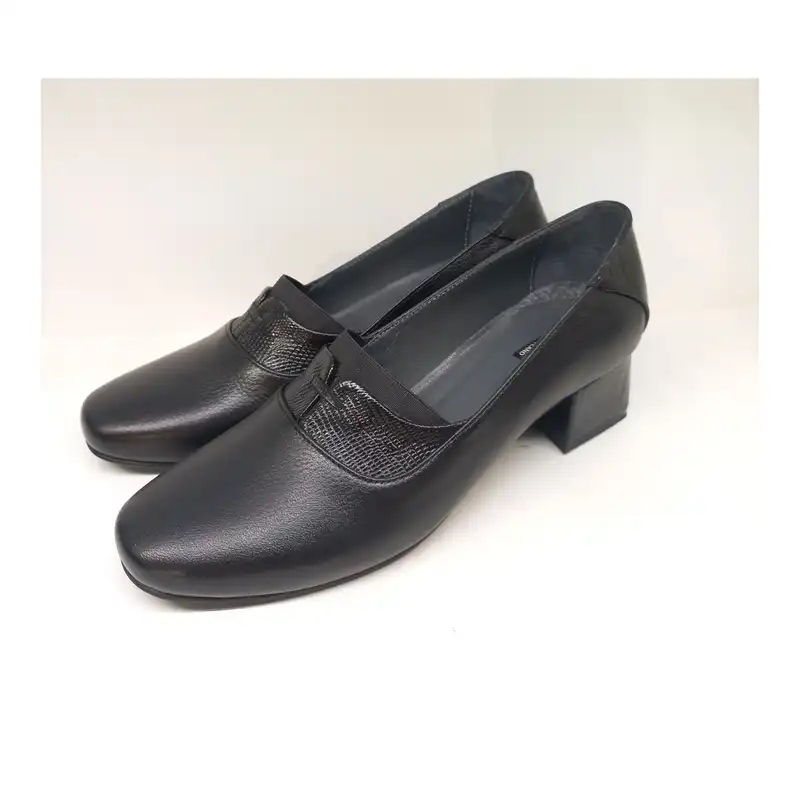 کفش زنانه سرزمین چرم کد 141793 رنگ مشکی