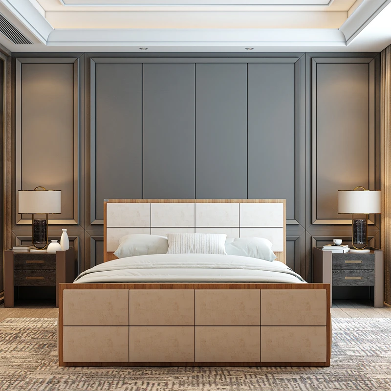 تخت خواب دونفره اعیان مدل FH840 سایز 160x200 سانتی متر