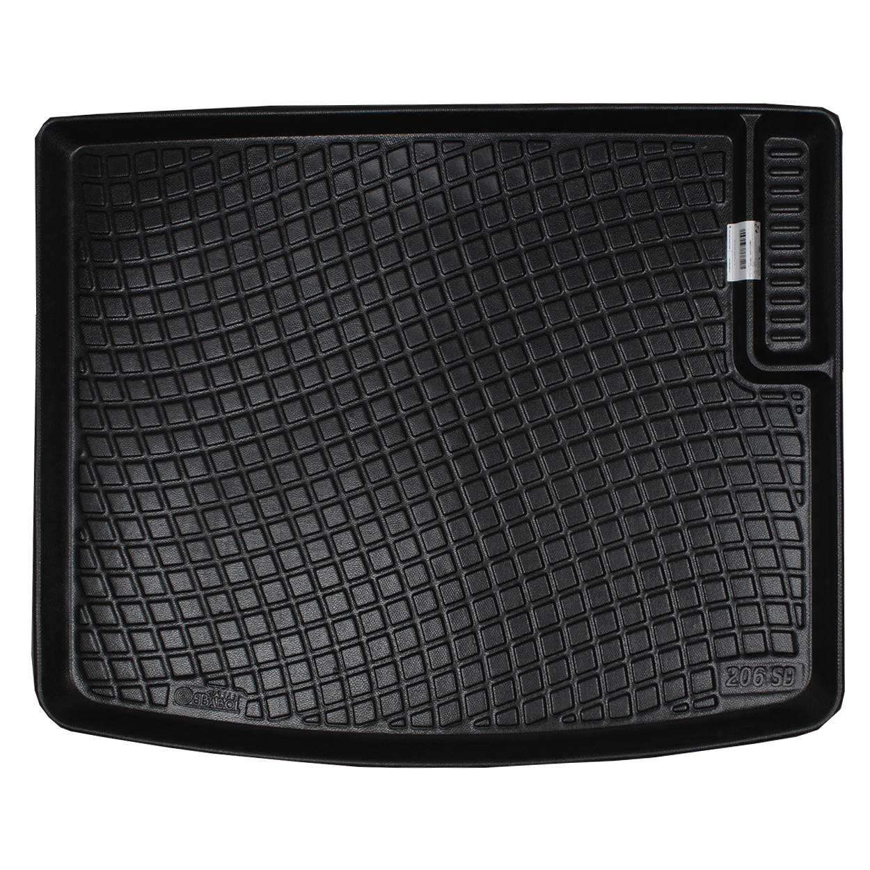 کف پوش سه بعدی صندوق خودرو بابل کارپت مدل pl3032 مناسب برای پژو 206 SD صندوق دار طرح 2