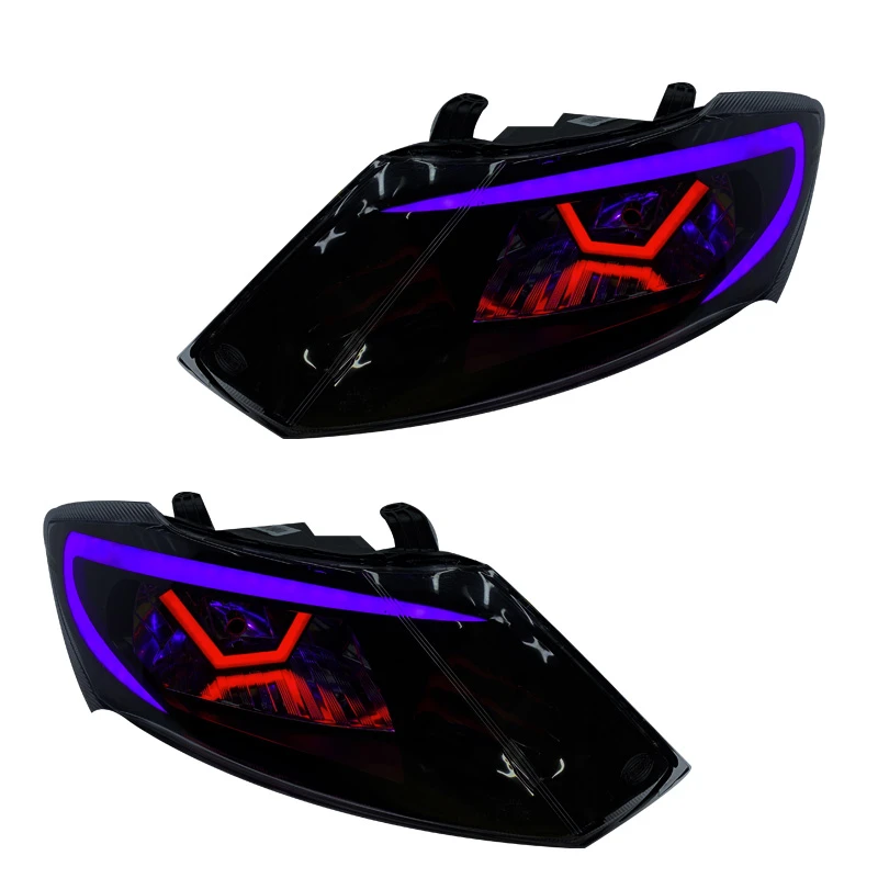 چراغ جلو خودرو گروه پژوهش صنعت مدرن مدل WRX-Purple مناسب برای ساینا و کوئیک بسته دو عددی
