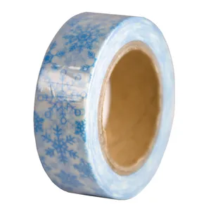 چسب نواری طرح‌ برف کد CHFKBA070398 عرض 1.5 سانتی متر