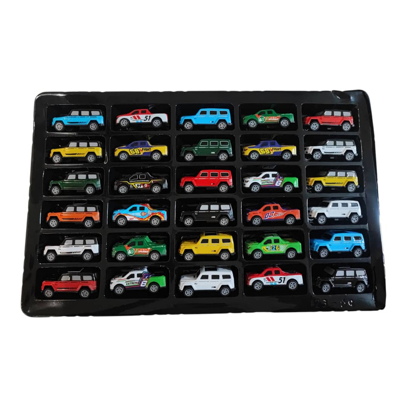 ماشین بازی مدل عقبکش فلزی کد DIE-CAST30 مجموعه 30 عددی