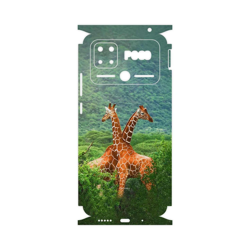 برچسب پوششی ماهوت مدل Giraffe-FullSkin مناسب برای گوشی موبایل شیائومی Poco C40