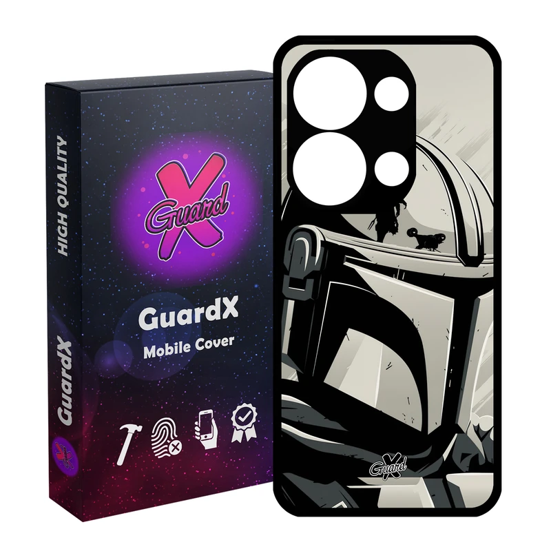 کاور گارد ایکس طرح Mandalorian مدل Glass10502 مناسب برای گوشی موبایل شیائومی Poco X6 5G / Note 13 Pro 5G