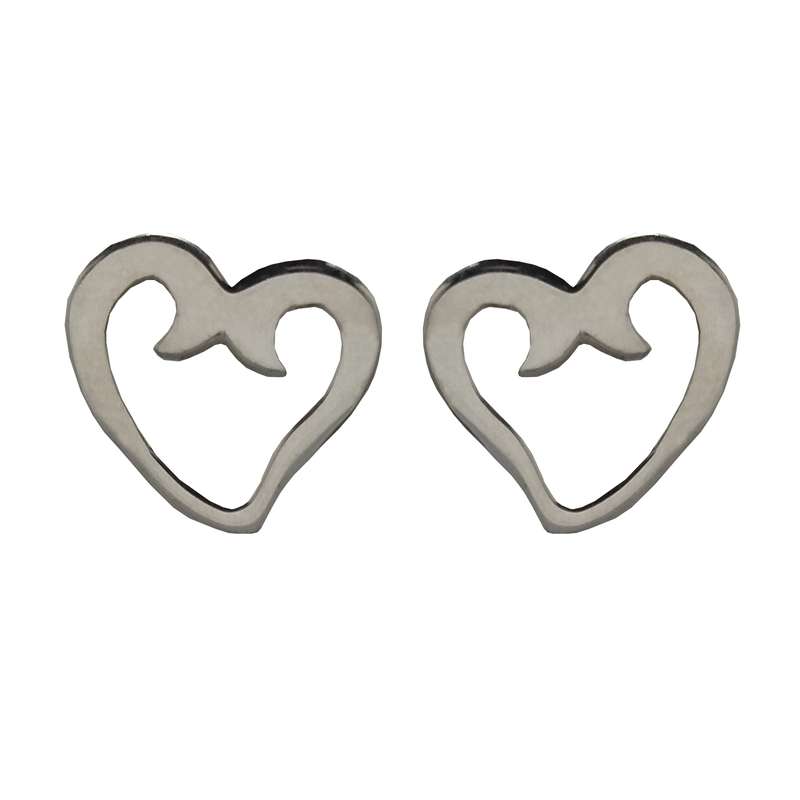 گوشواره نقره زنانه مدل قلب گوشواره نقره زنانه مدل قلب