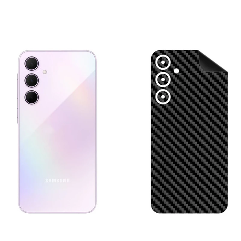 برچسب پوششی بستور طرح کربن مدل BT-Fiber طرح فیبر کربن مناسب برای گوشی موبایل سامسونگ Galaxy A55