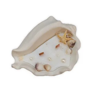 شمع دست ساز مدل صدف 